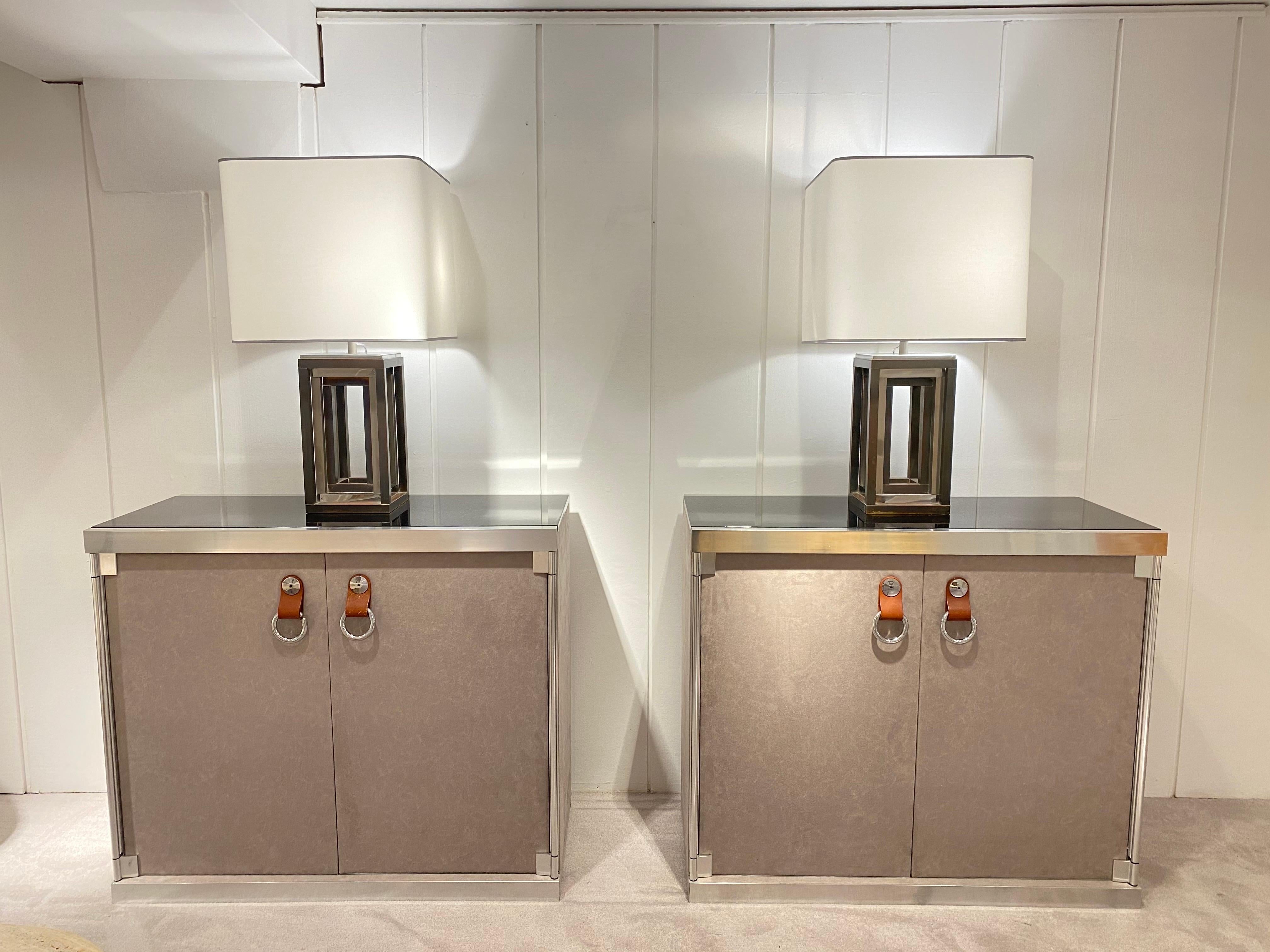 Late 20th Century Pair of Cabinets by Guido Faleschini for Hermes