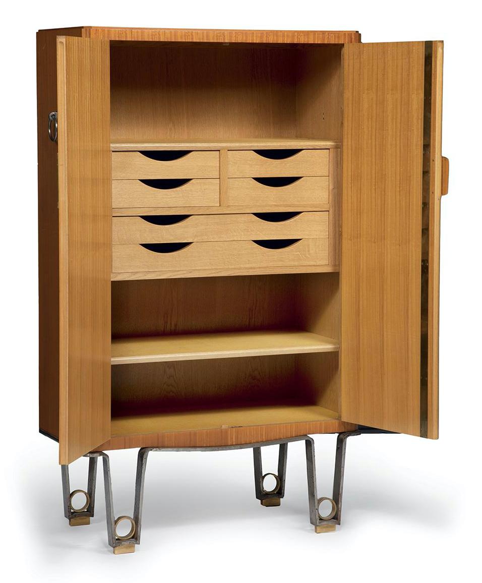 Modern Pair of Cabinets Designed by Dominique, Andre Domin & Marcel Genevriere For Sale