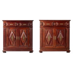 Pair of cabinets in Noble Wood