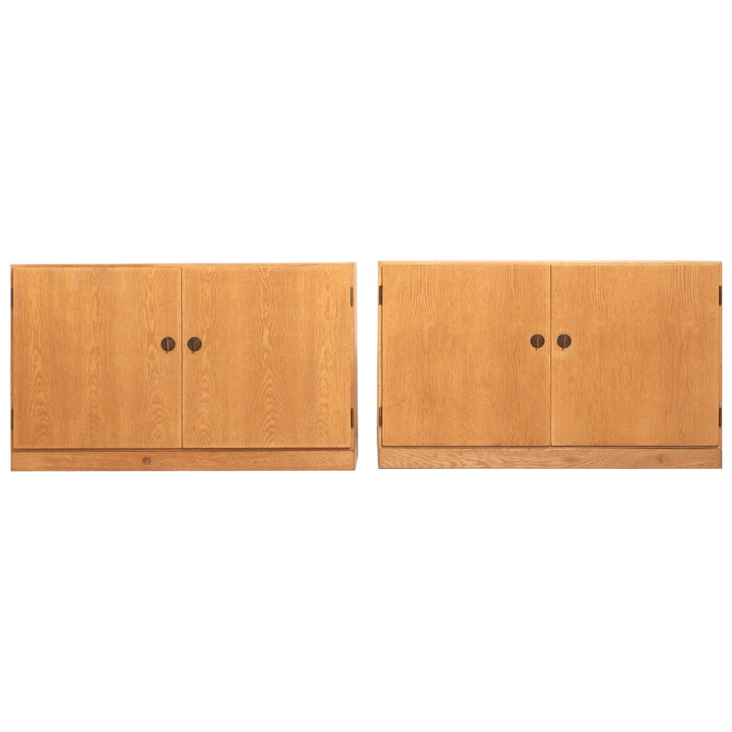 Pair of Cabinets in Oak by Børge Mogensen