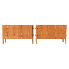 Pair of Cabinets in Pine By Hundevad, Made in Denmark, 1960s