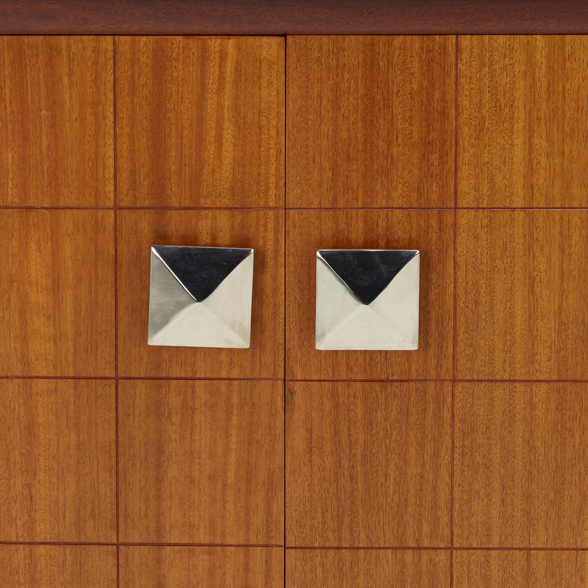 Mid-Century Modern Pair of Cabinets in the Manner of James Mont
