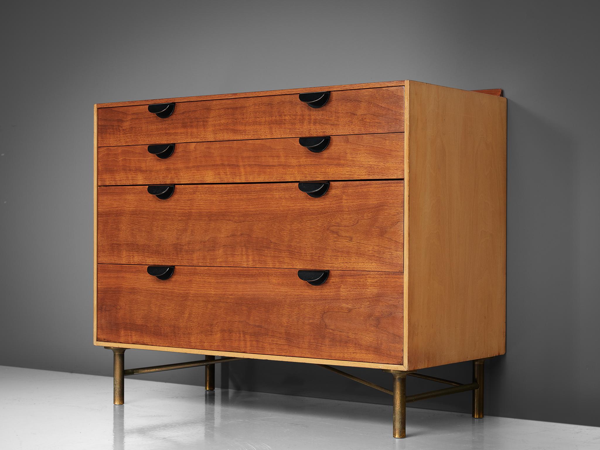 Pair of Cabinets in Walnut and Maple by Finn Juhl, 1950s In Good Condition In Waalwijk, NL