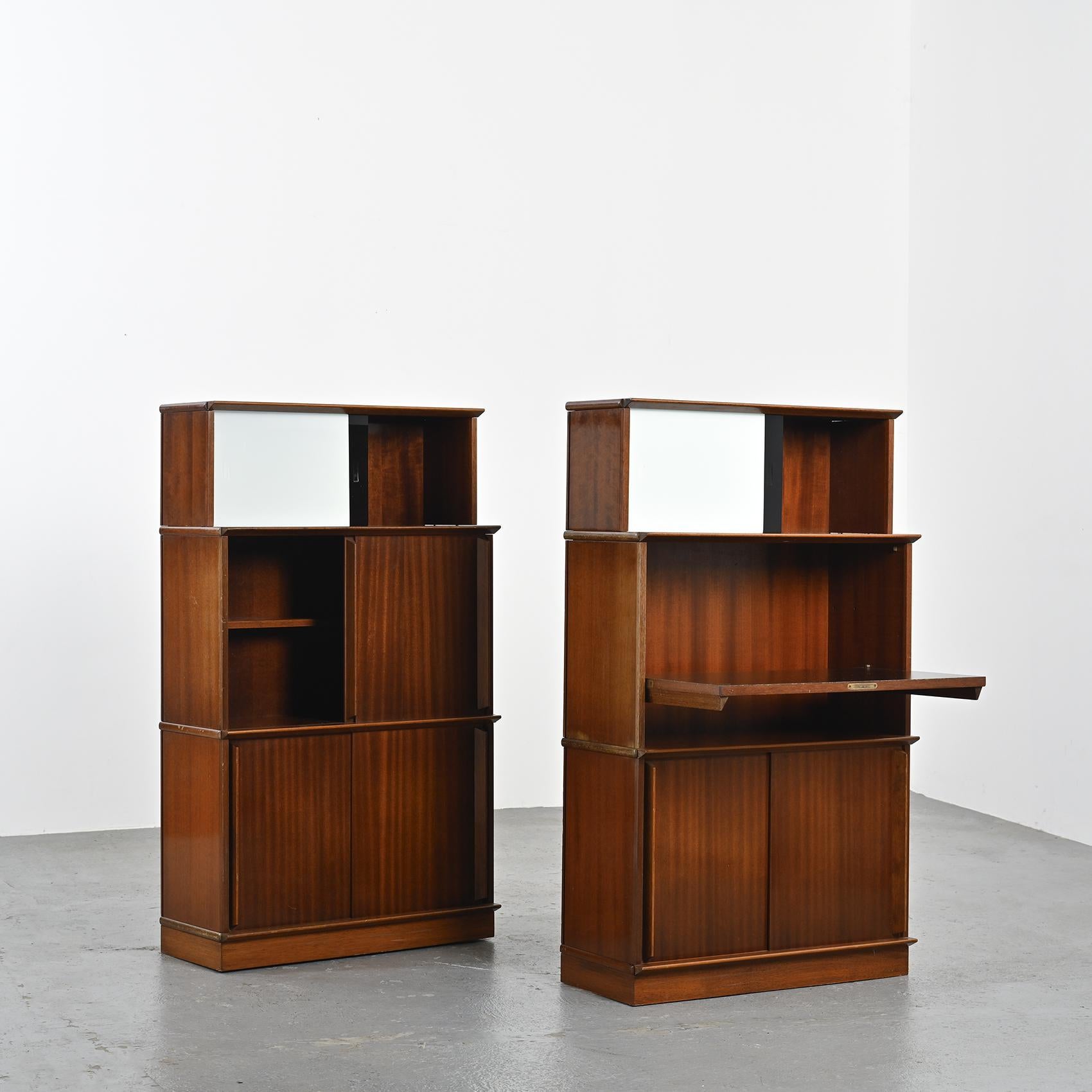 French Pair of Cabinets, Meubles OSCAR, France 1955