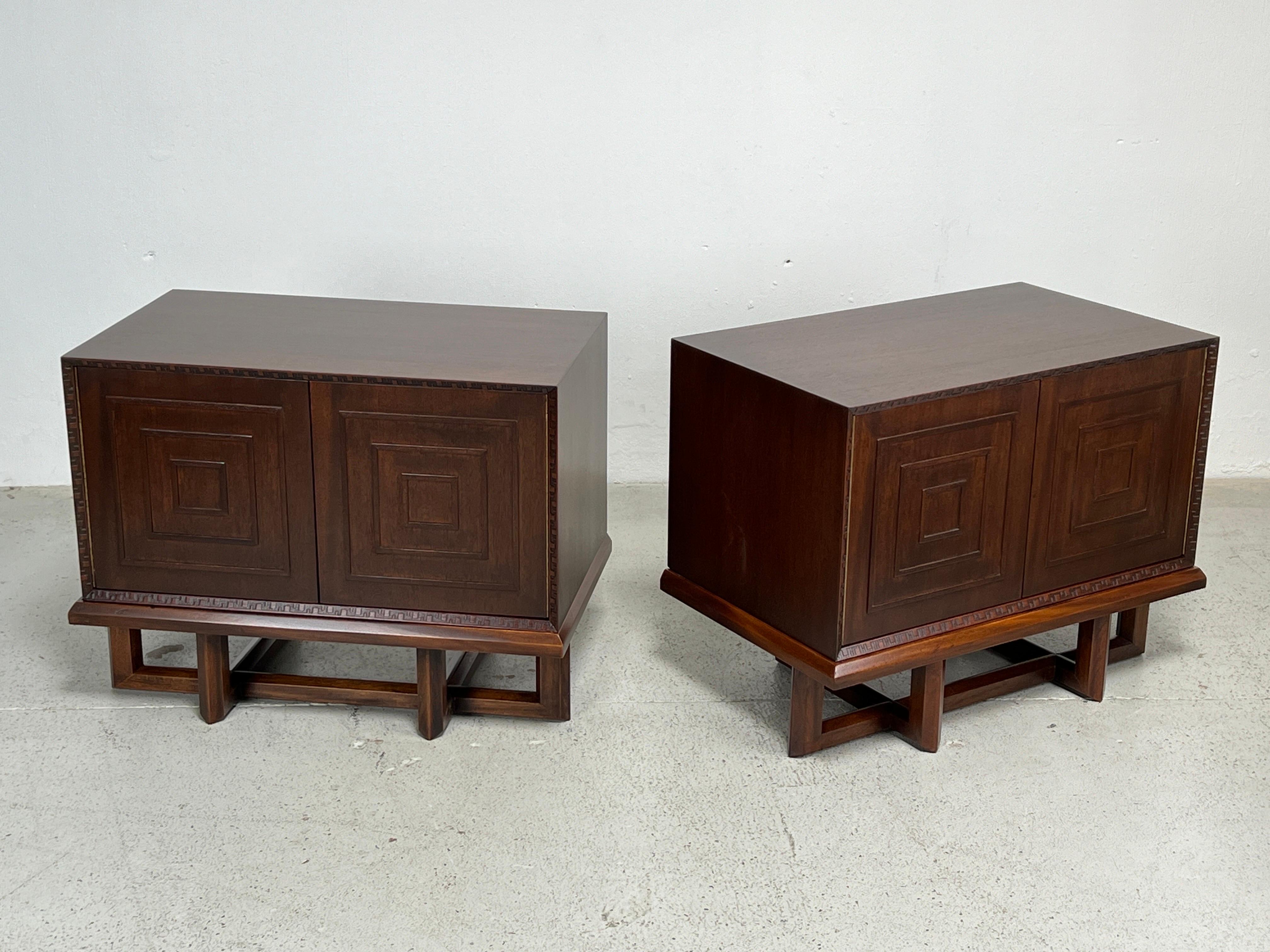 Pair of Cabinets / Nightstands by Frank Lloyd Wright for Henredon 8