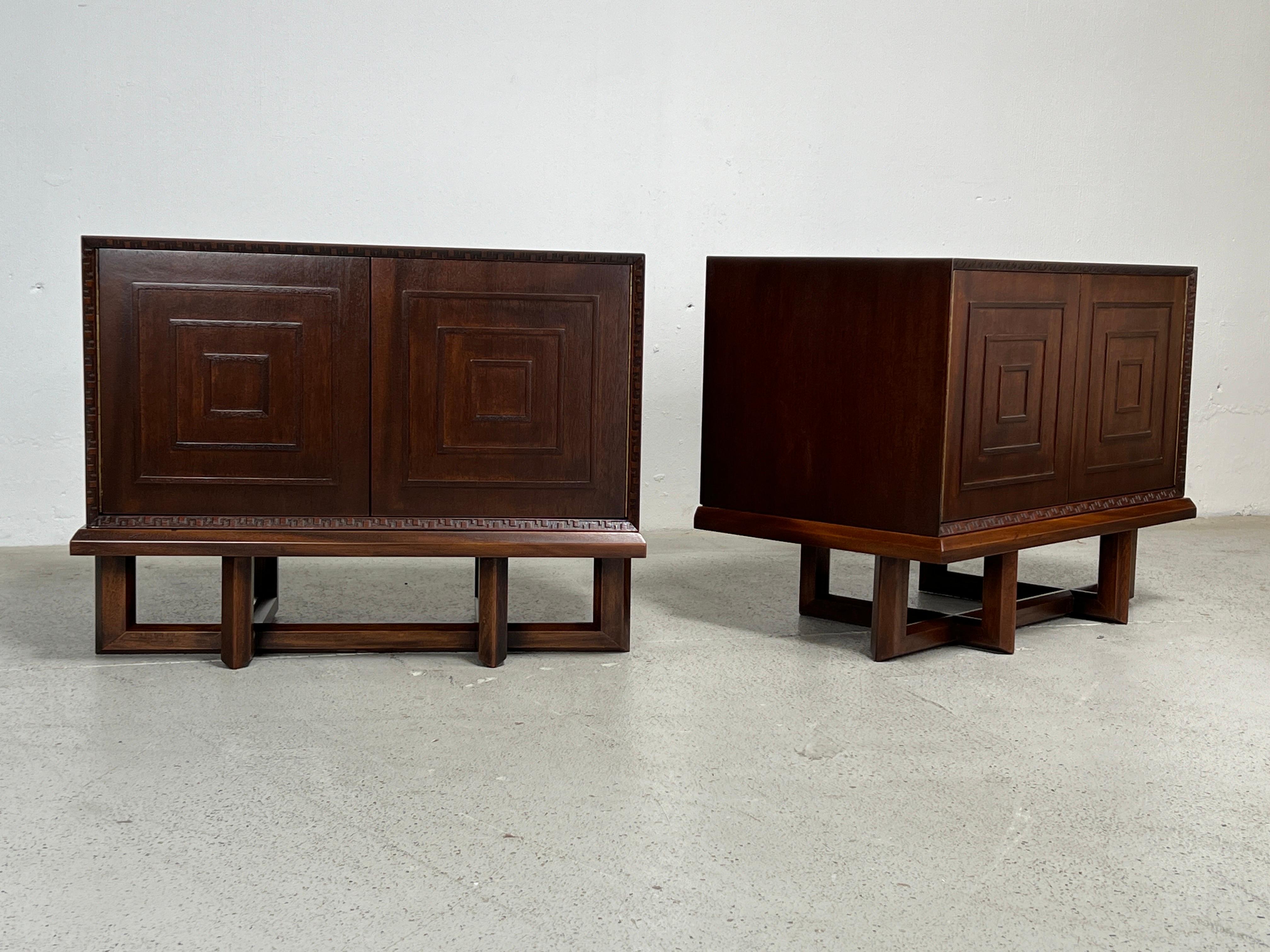 Pair of Cabinets / Nightstands by Frank Lloyd Wright for Henredon 9