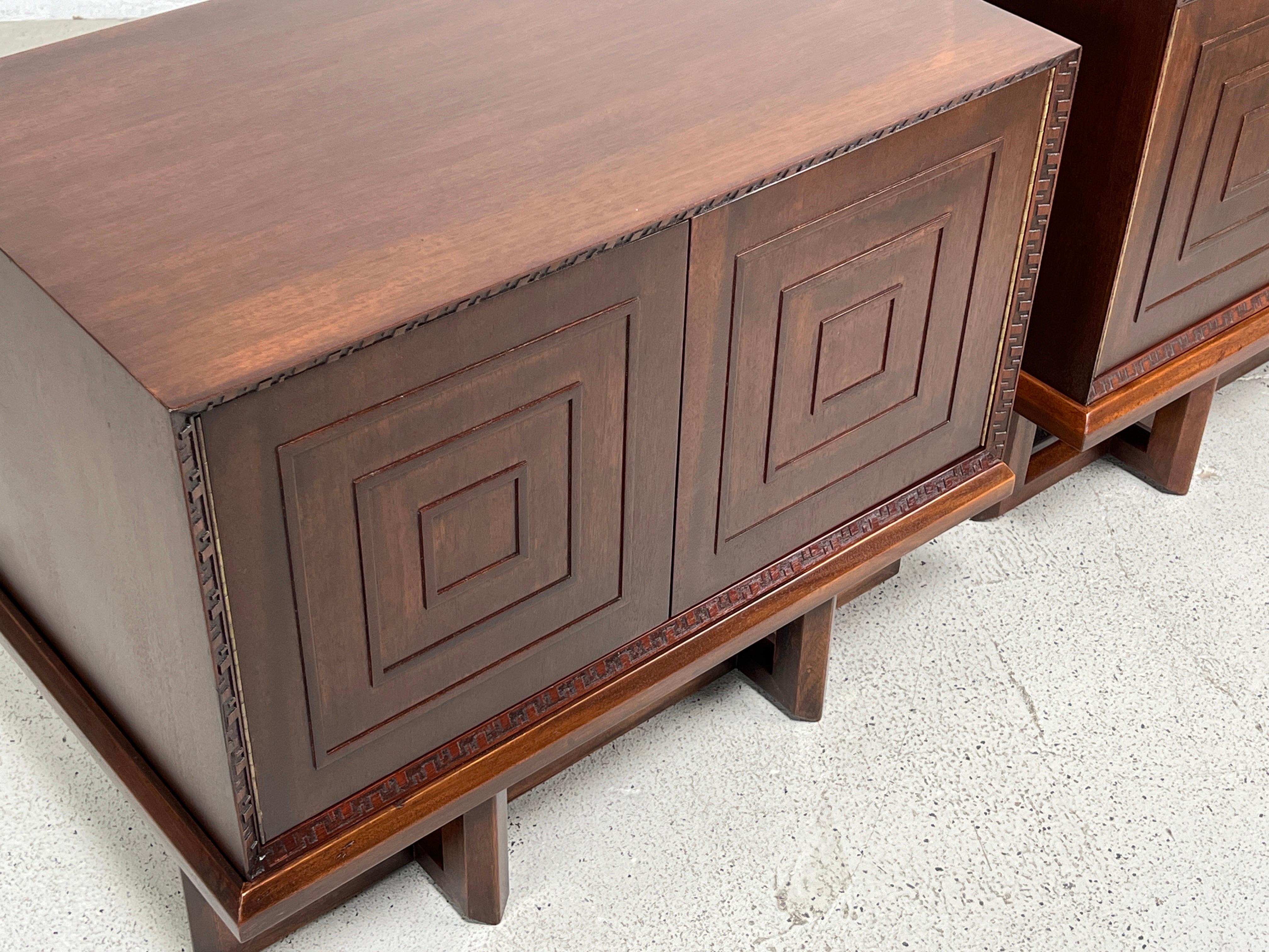 Pair of Cabinets / Nightstands by Frank Lloyd Wright for Henredon 14