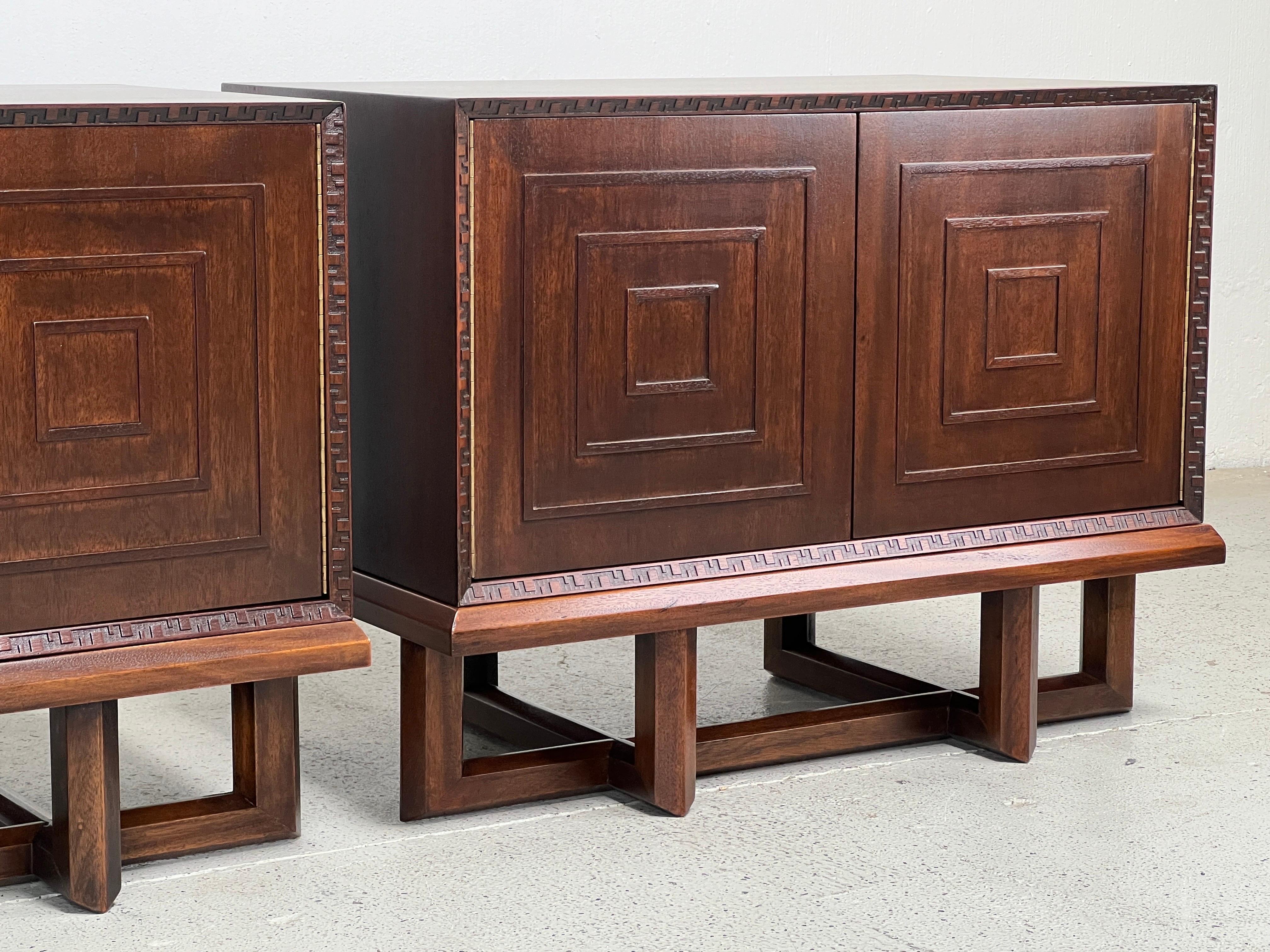 Pair of Cabinets / Nightstands by Frank Lloyd Wright for Henredon 1