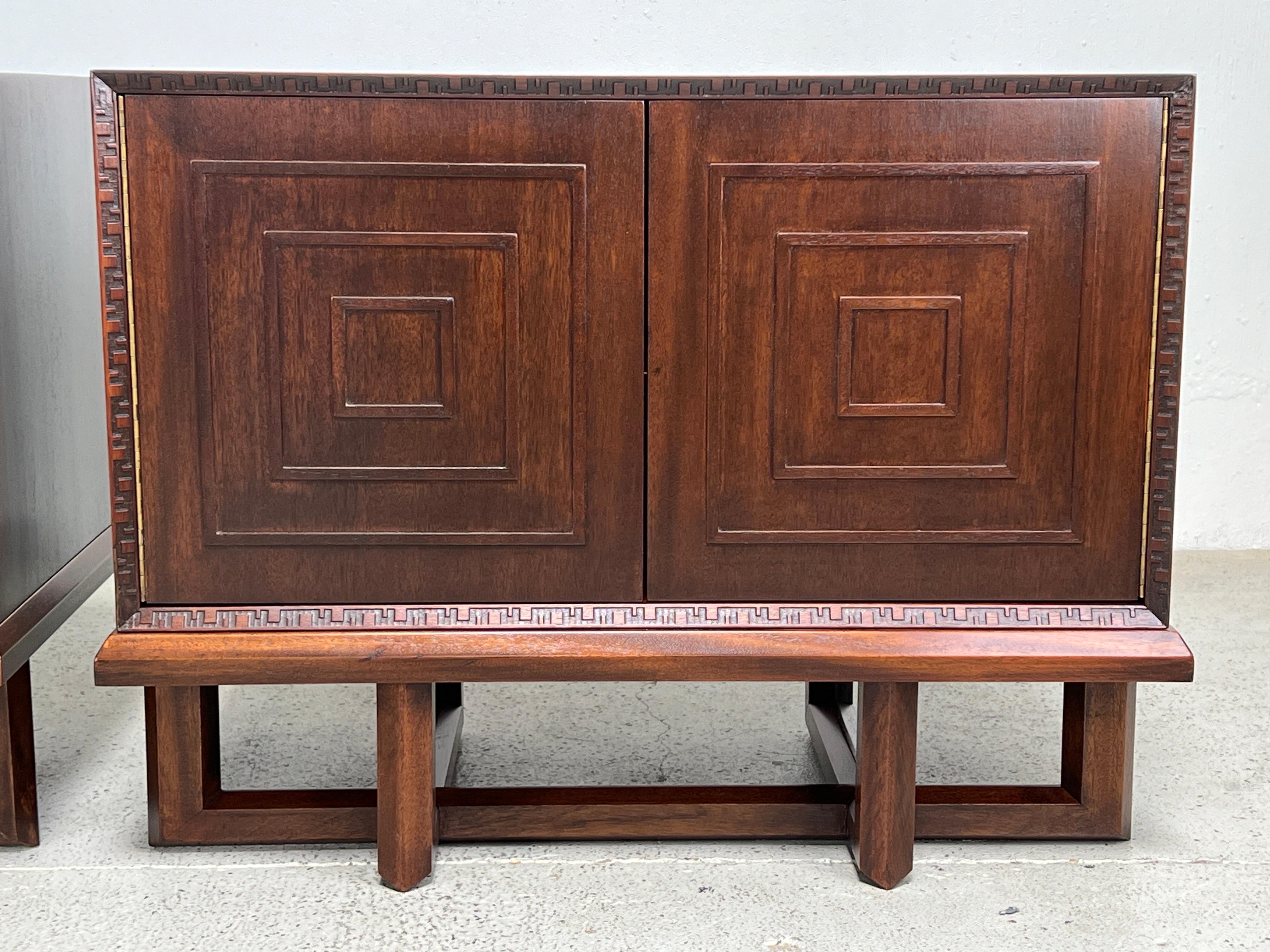 Pair of Cabinets / Nightstands by Frank Lloyd Wright for Henredon 4