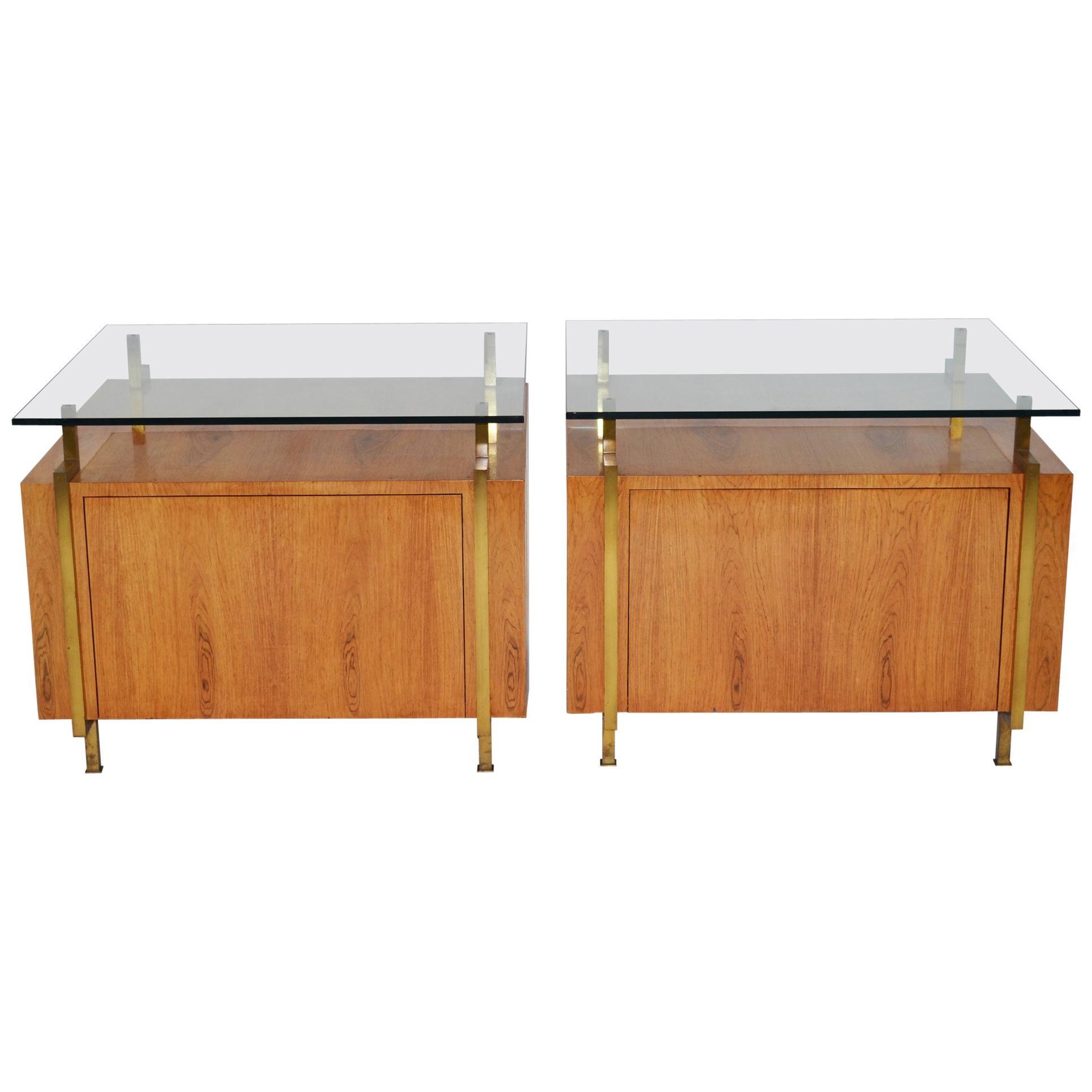 Oversize Cabinets or Commodes or End Tables Mid-Century Modern