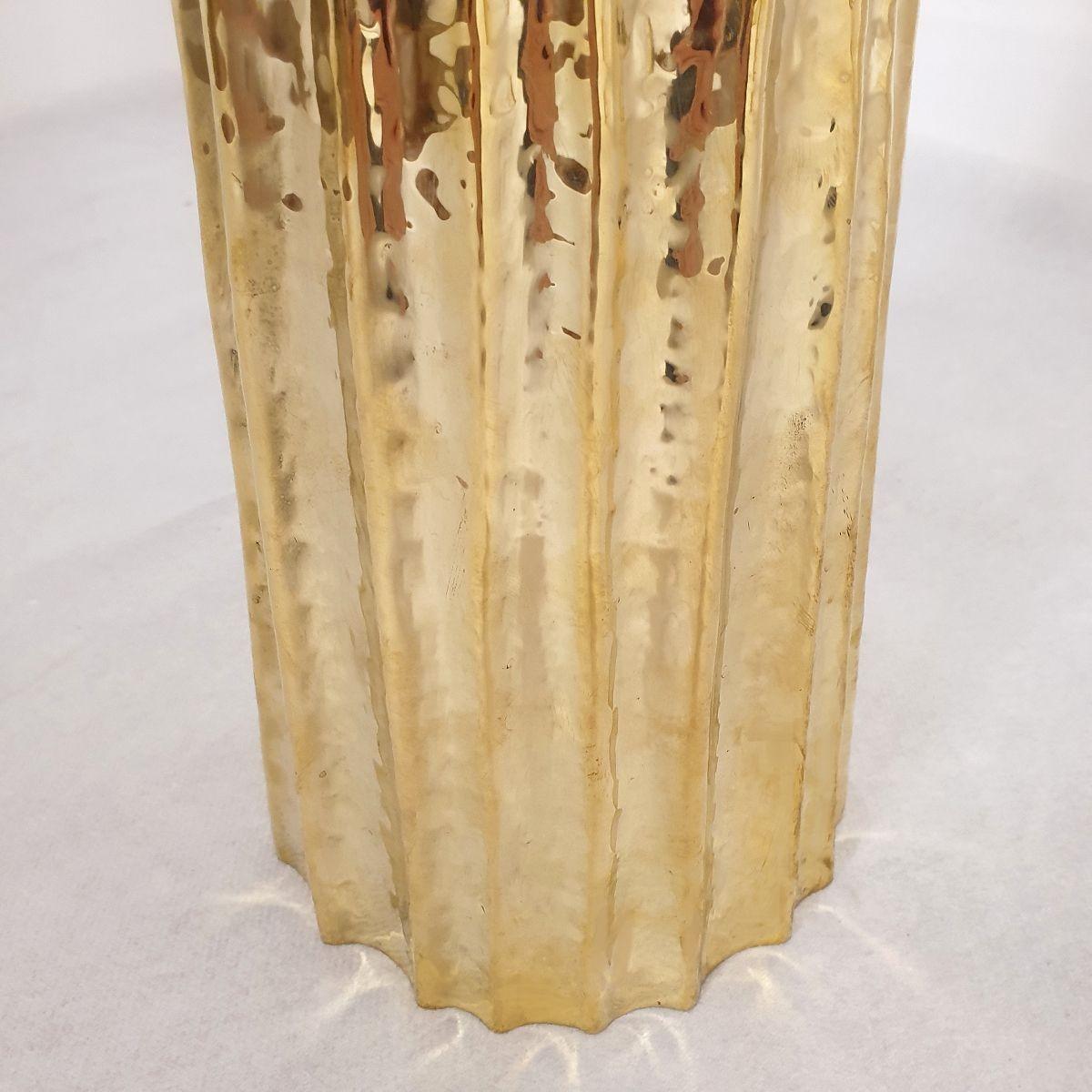 Pair of cactus brass lamps, Italy 2000s For Sale 2