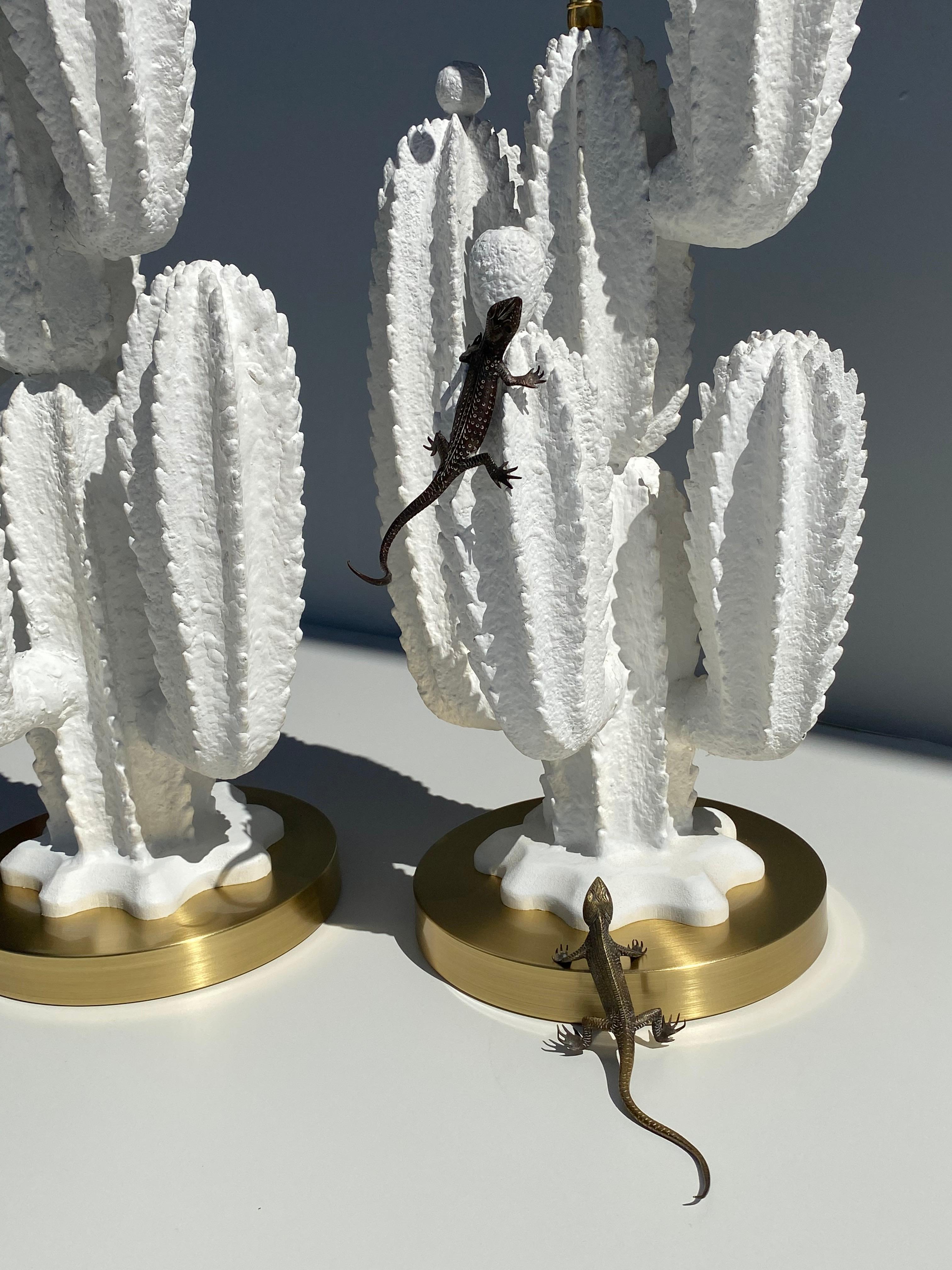 Pair of Cactus Lamps 4