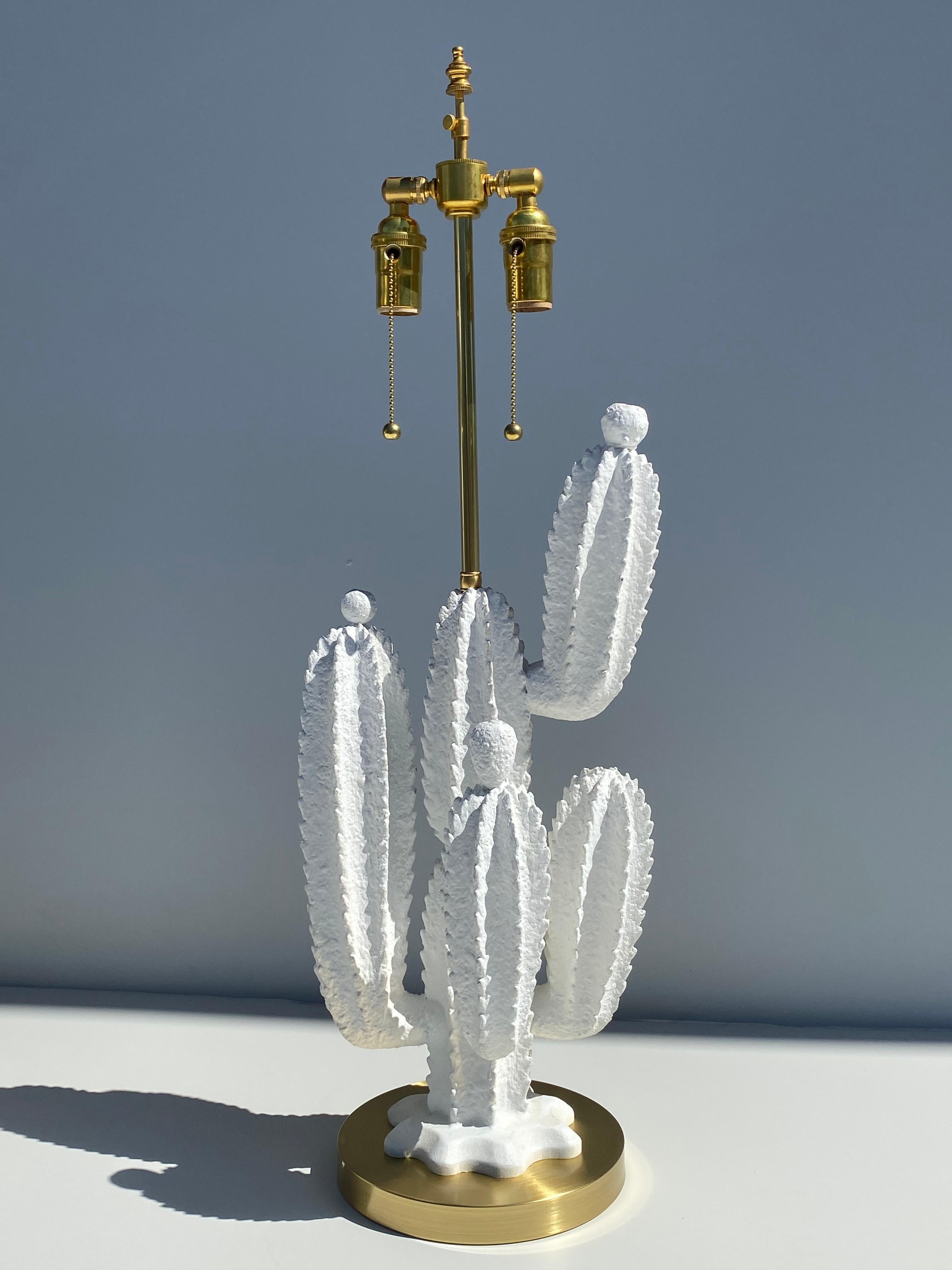 Mid-20th Century Pair of Cactus Lamps