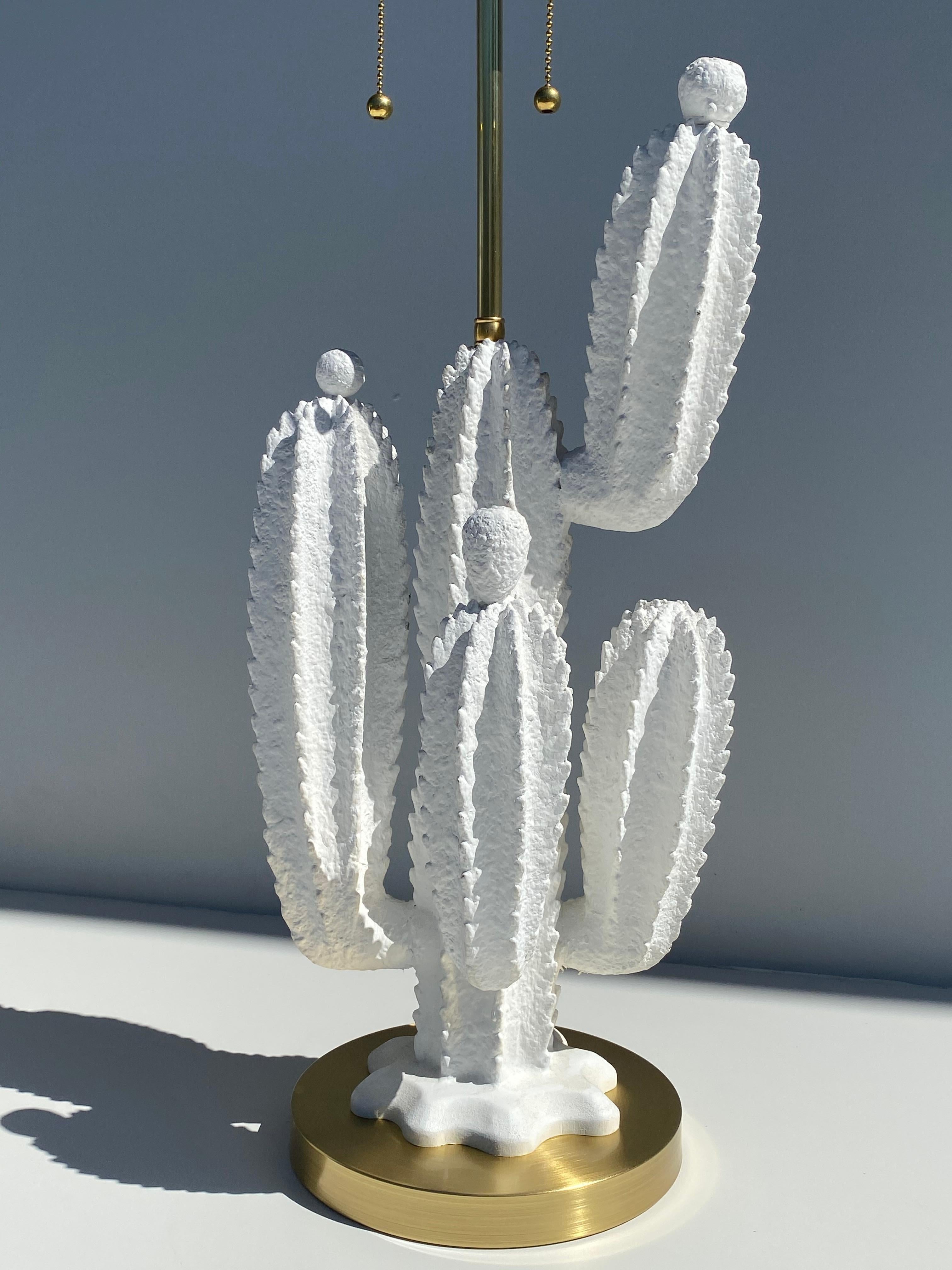 Softwood Pair of Cactus Lamps
