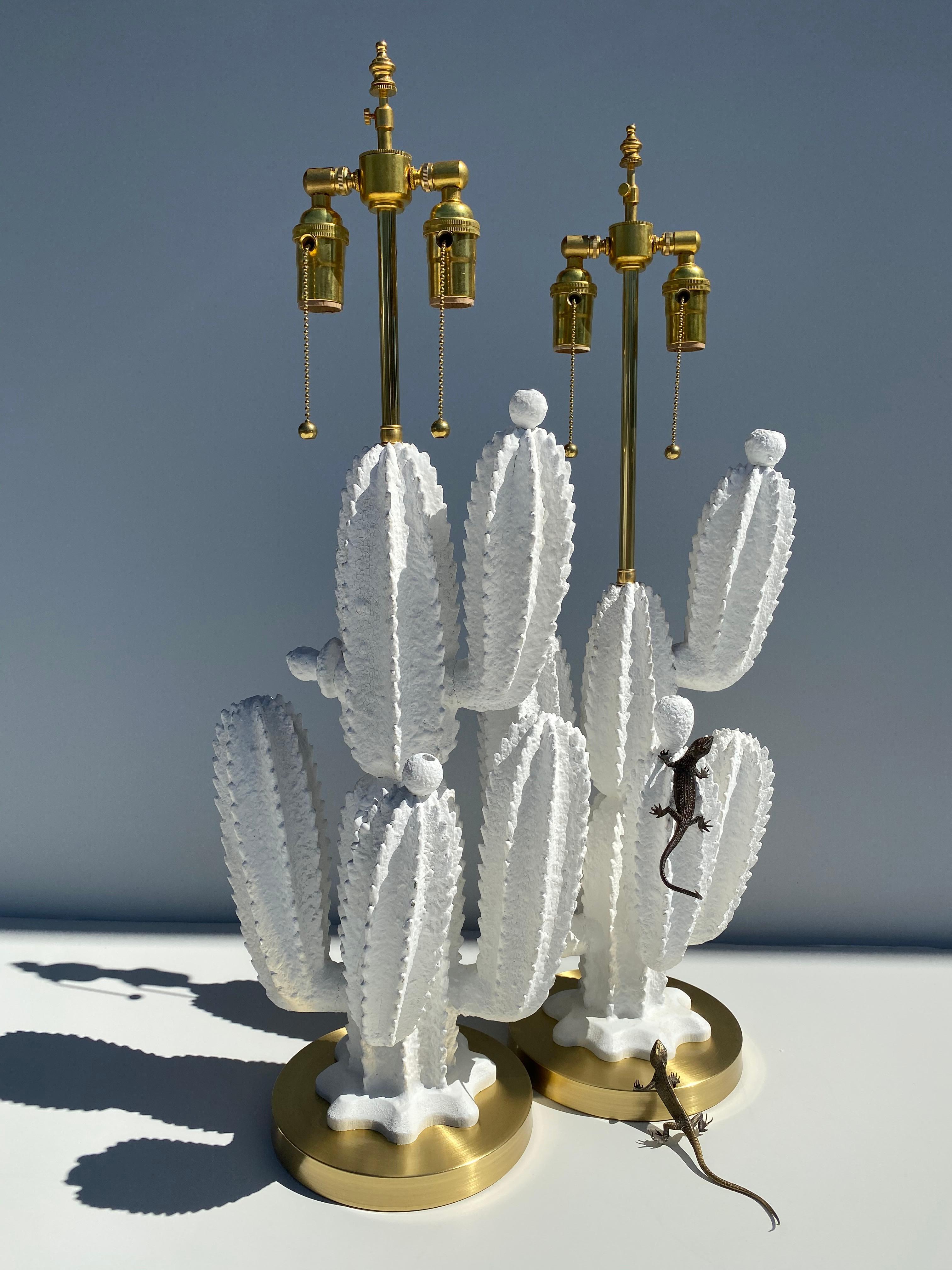 Pair of Cactus Lamps 1