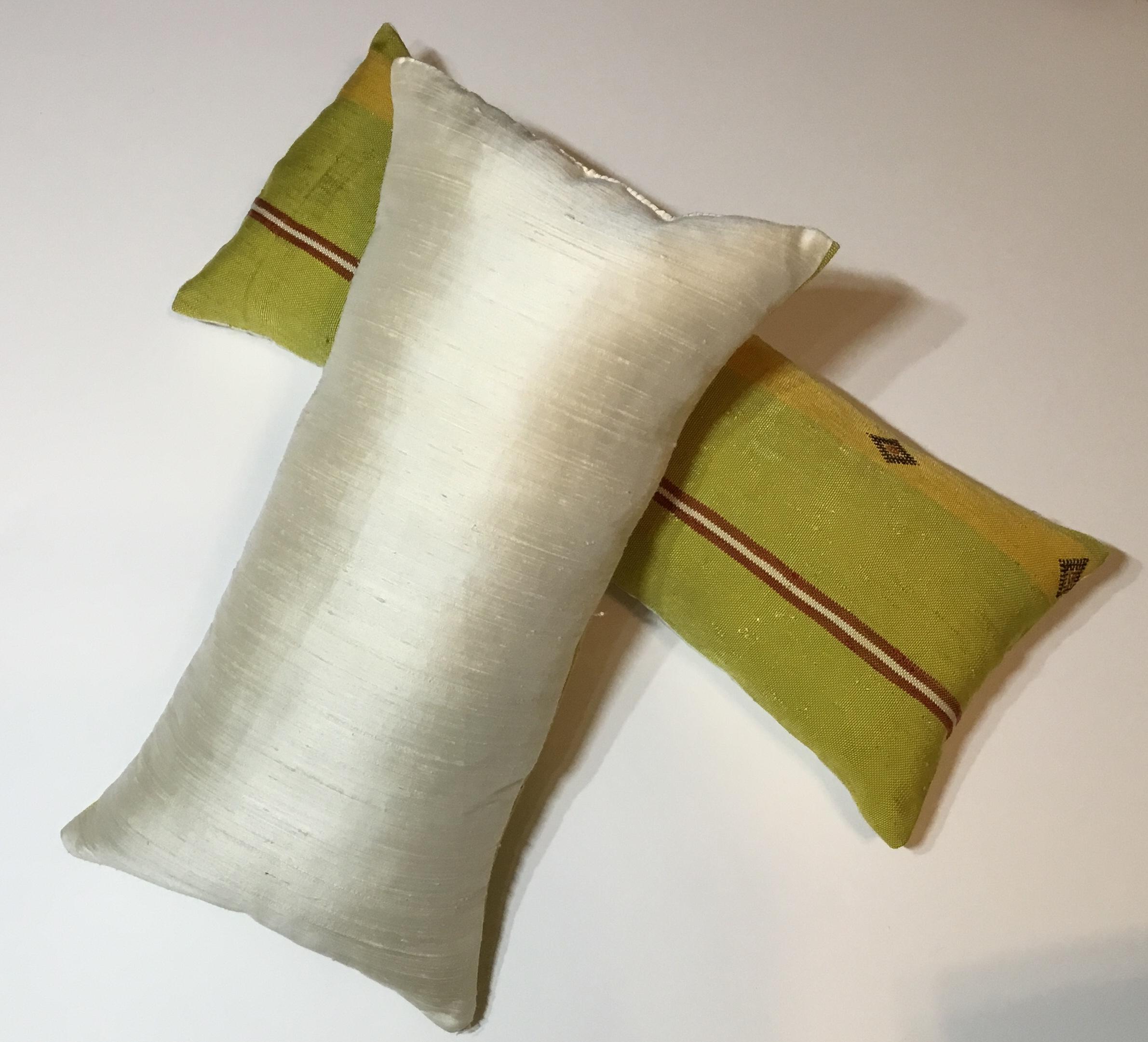 Pair of Cactus Silk Pillows 5