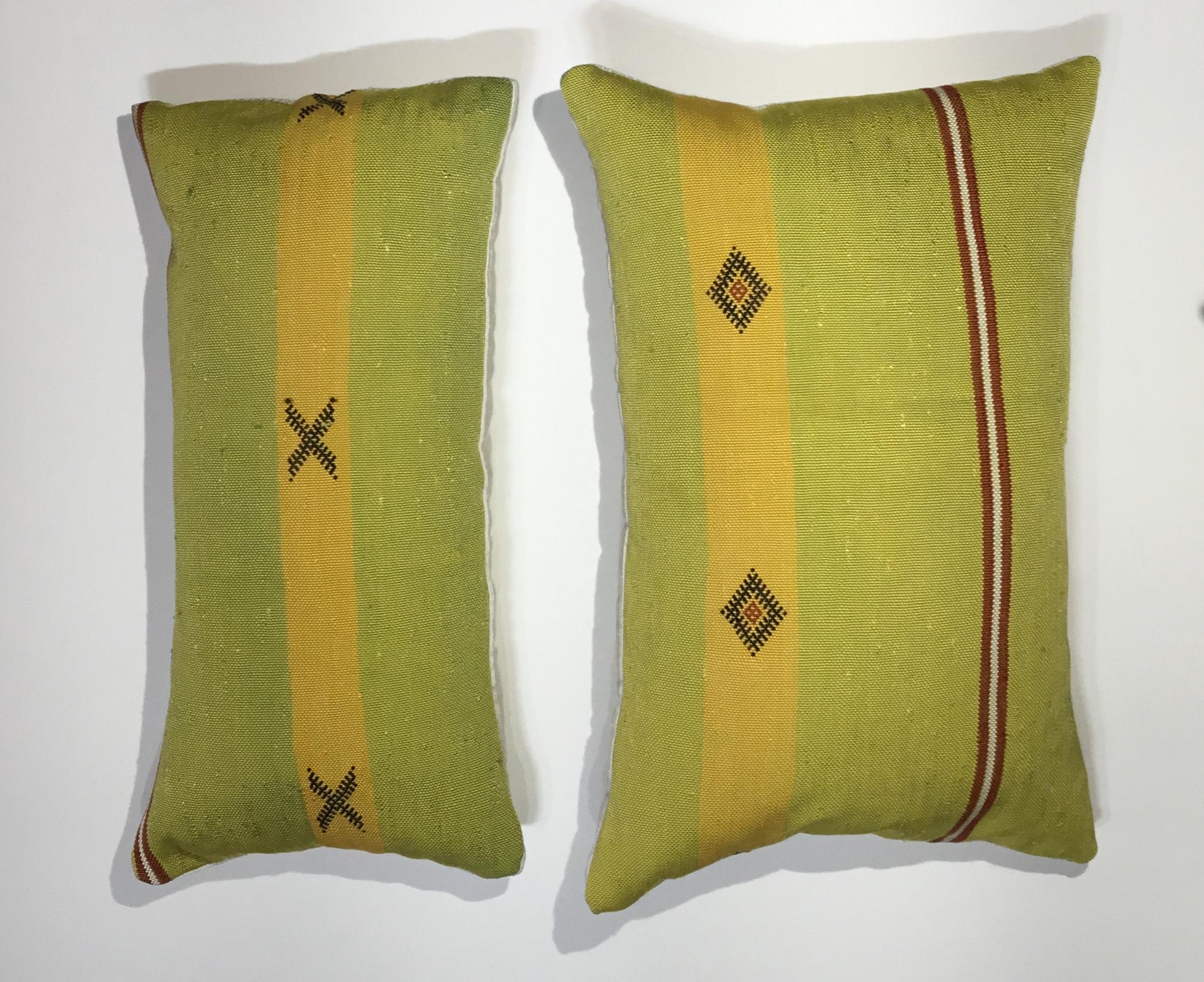 Pair of Cactus Silk Pillows 4