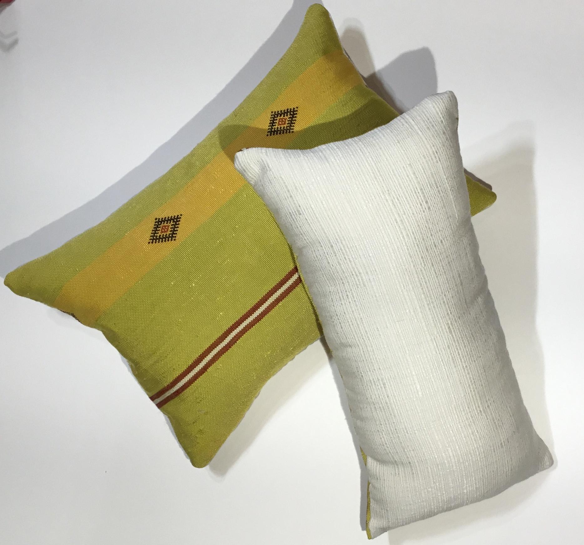 Pair of Cactus Silk Pillows 5