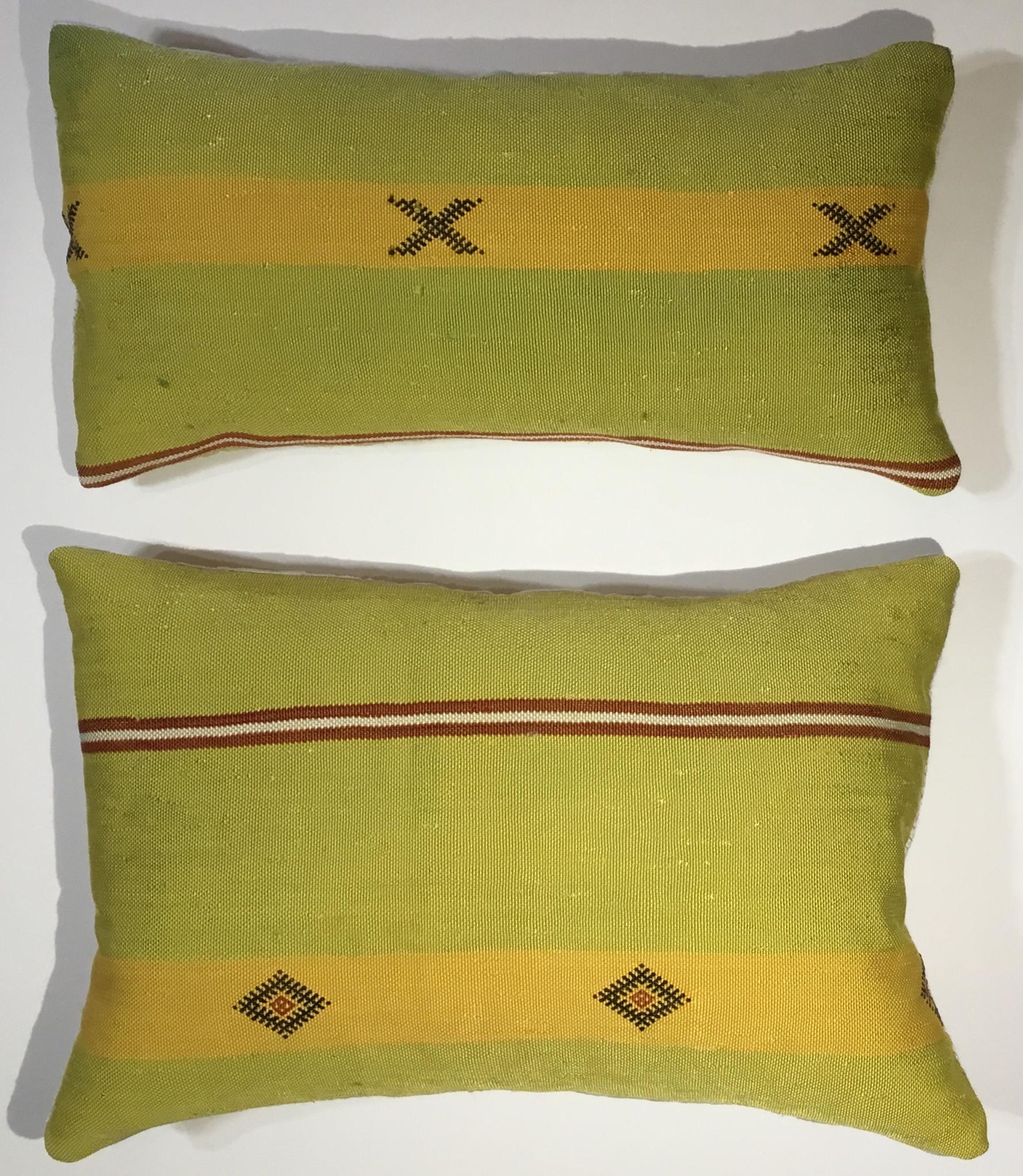 Pair of Cactus Silk Pillows 6