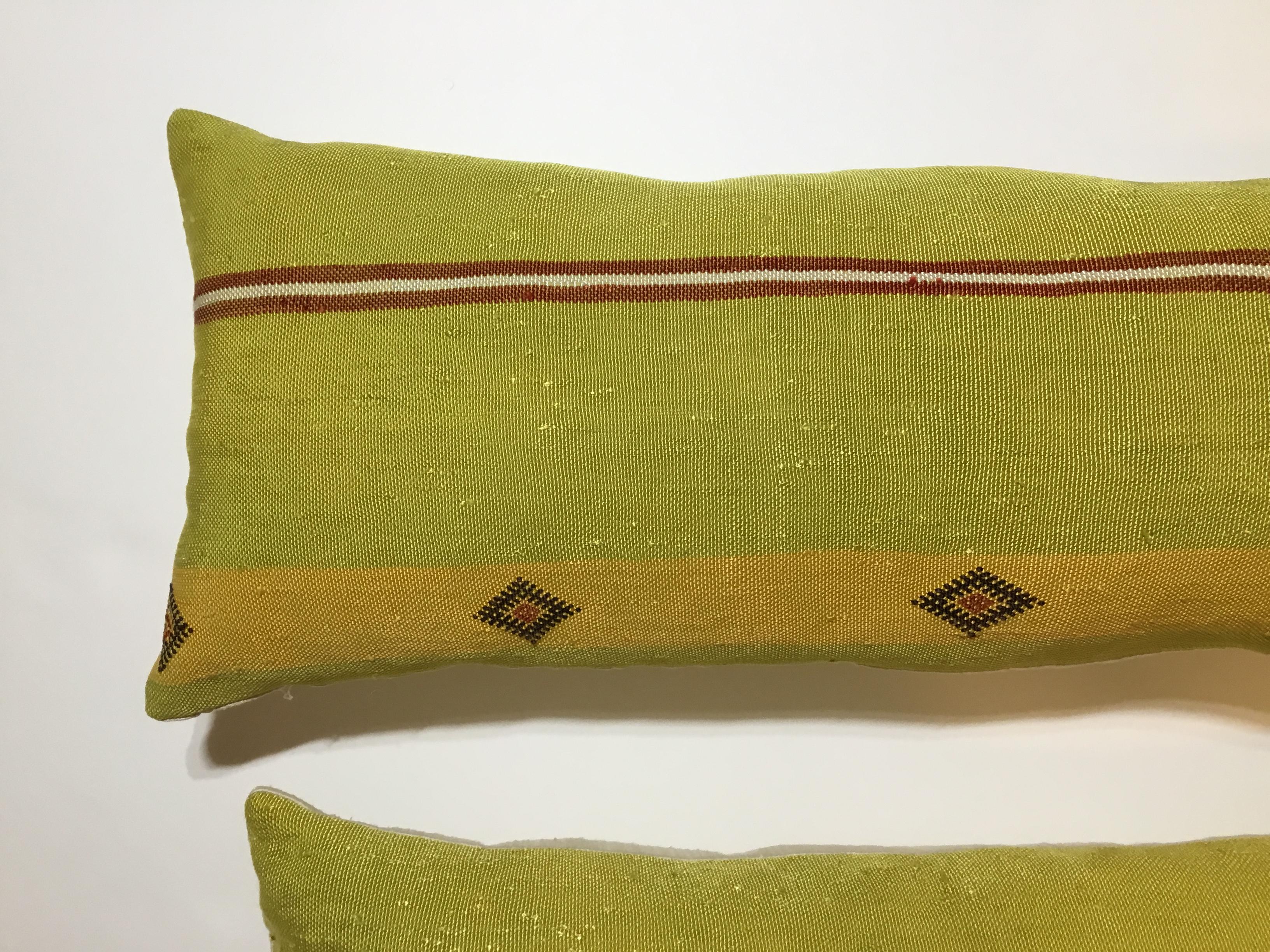 Pair of Cactus Silk Pillows 2