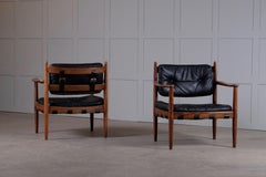 Pair of "Cadett" Easy Chairs by Eric Merthen, Sweden, 1960s