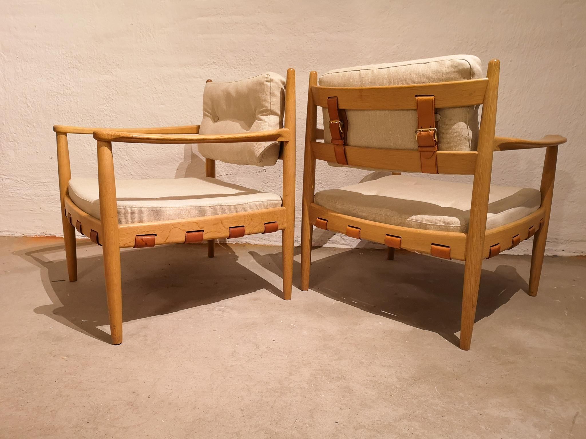 Swedish Pair of Cadett Easy Chairs by Eric Merthen, Sweden, 1960s