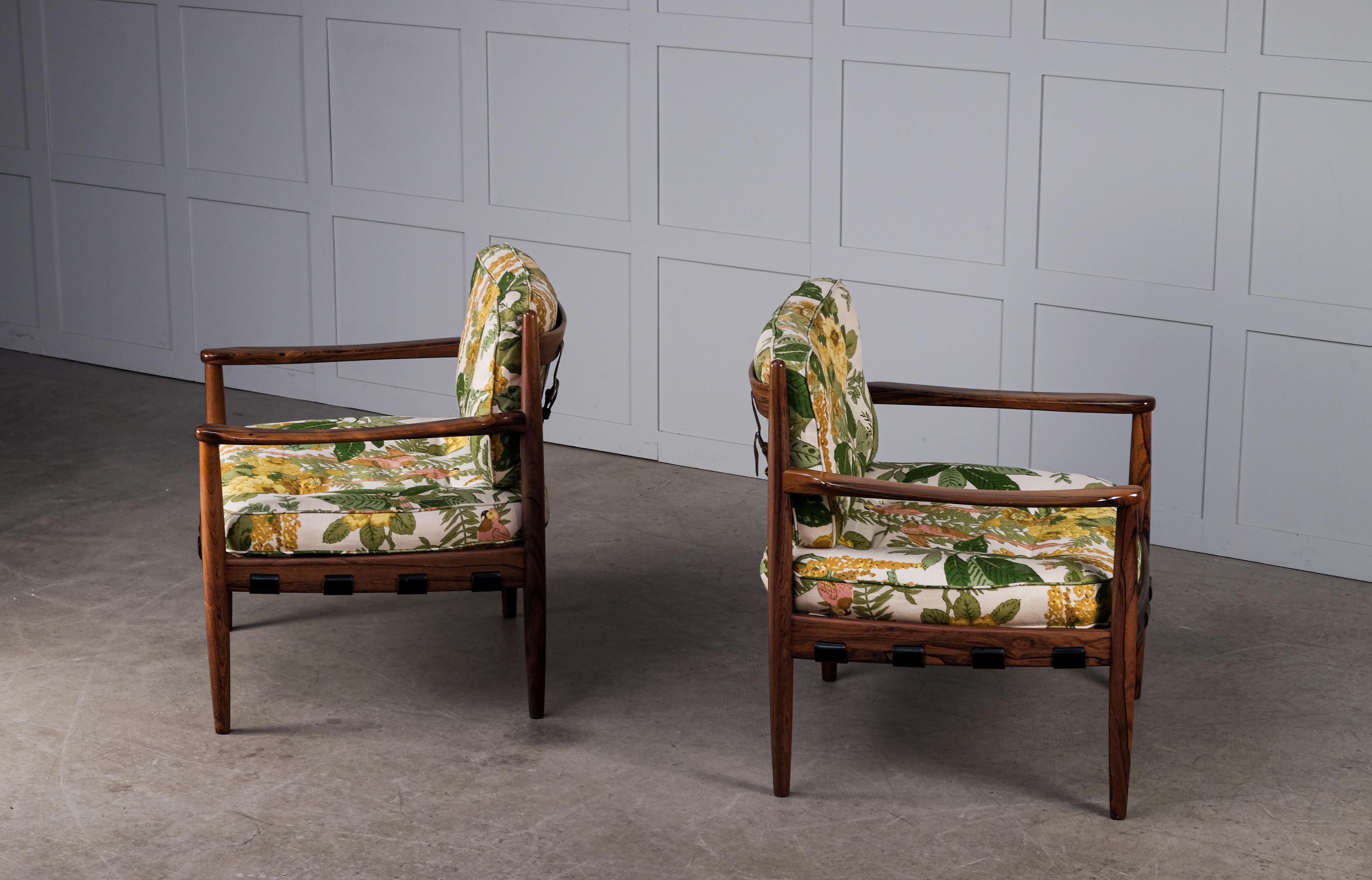 Easy Chairs „Cadett“ von Eric Merthen, Schweden, 1960er Jahre, Paar (Mitte des 20. Jahrhunderts) im Angebot