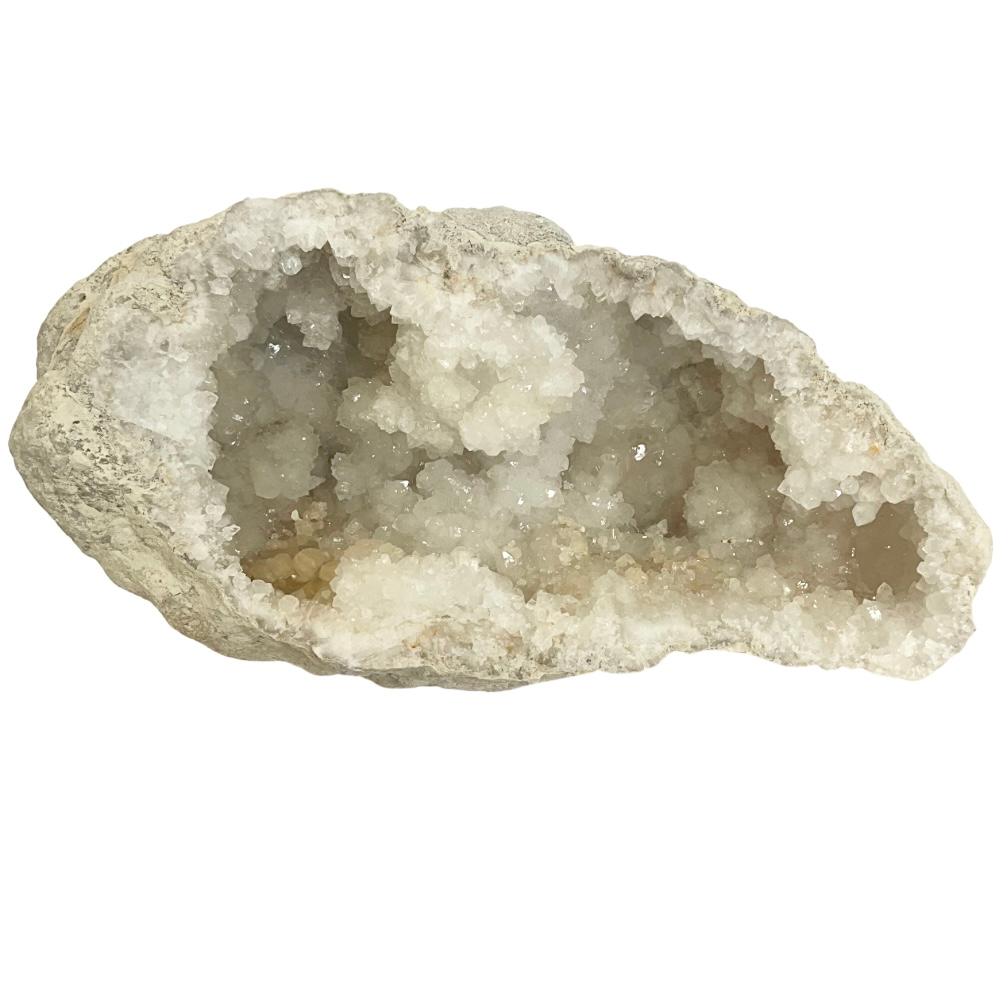 Pair of Calcite Crystal Geodes In Good Condition For Sale In Los Angeles, CA