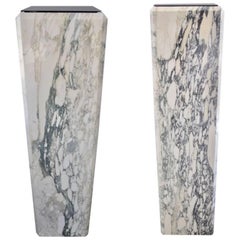 Pair of Calcutta Marble Louis XVI Style Pedestal's / Jardiniere's