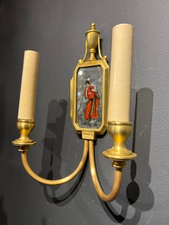Pair of Caldwell Chinoiserie Design Sconces, Circa 1900