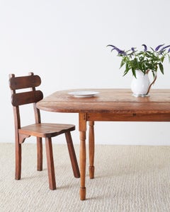 Pair of California Rancho Monterey Dining Chairs