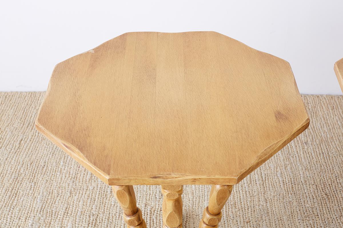 Pair of California Rancho Monterey Drink Tables 3