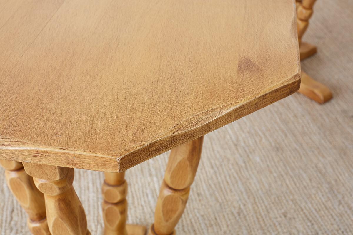 Pair of California Rancho Monterey Drink Tables 6