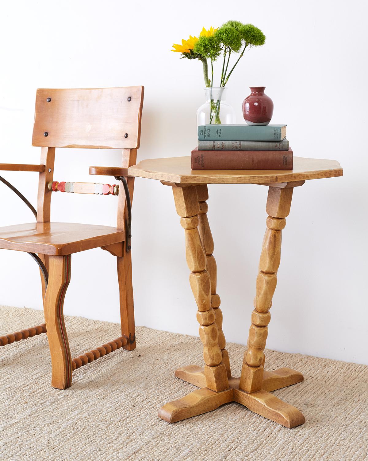 Pair of California Rancho Monterey Drink Tables 7