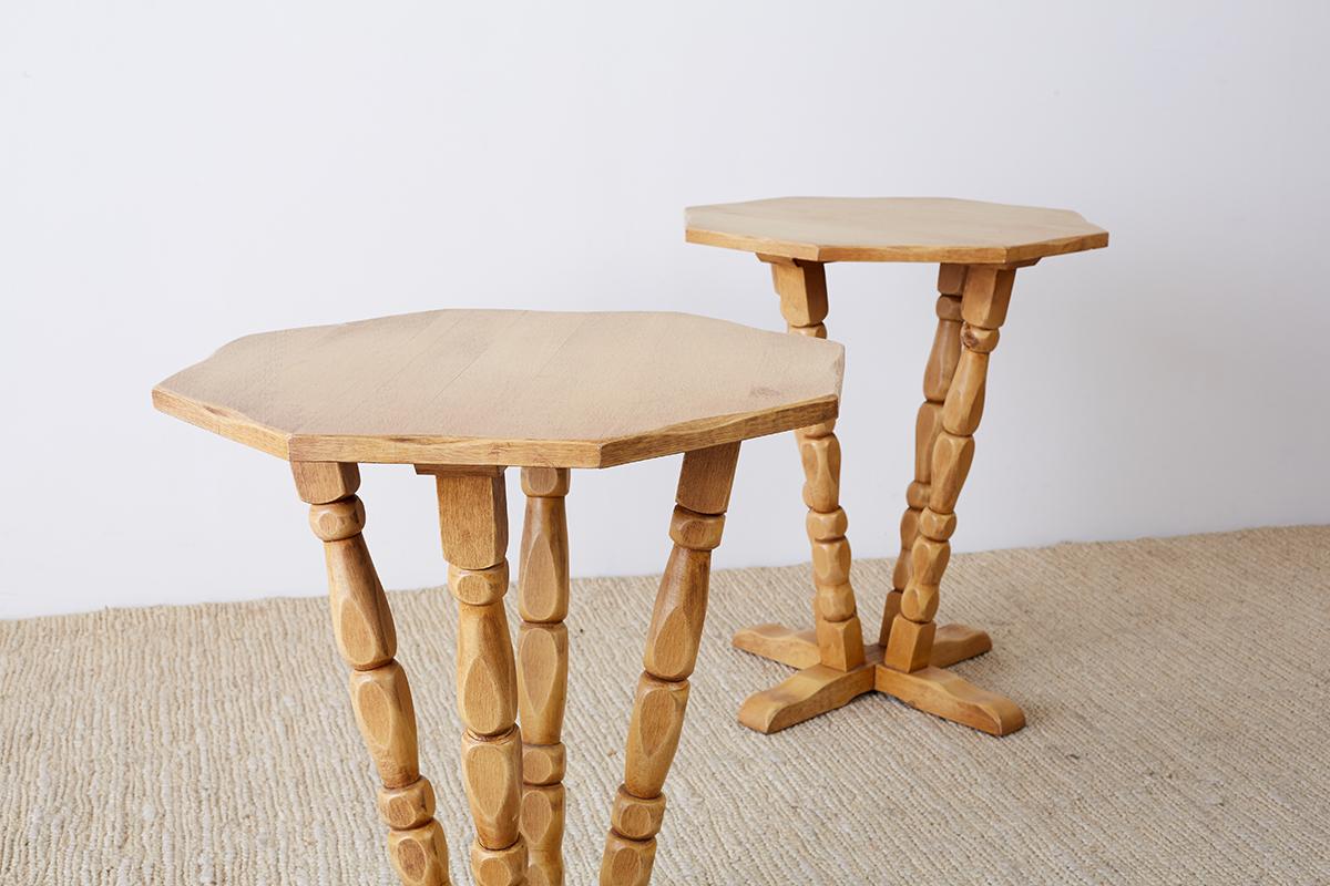 Pair of California Rancho Monterey Drink Tables 11