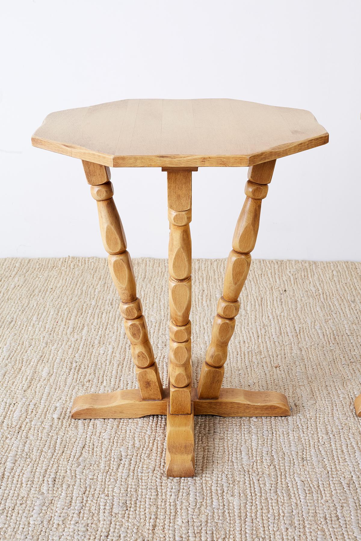 American Pair of California Rancho Monterey Drink Tables
