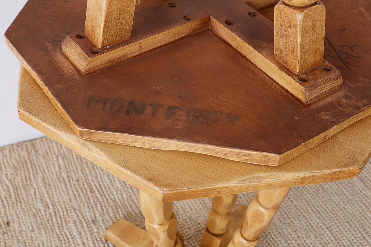 20th Century Pair of California Rancho Monterey Drink Tables