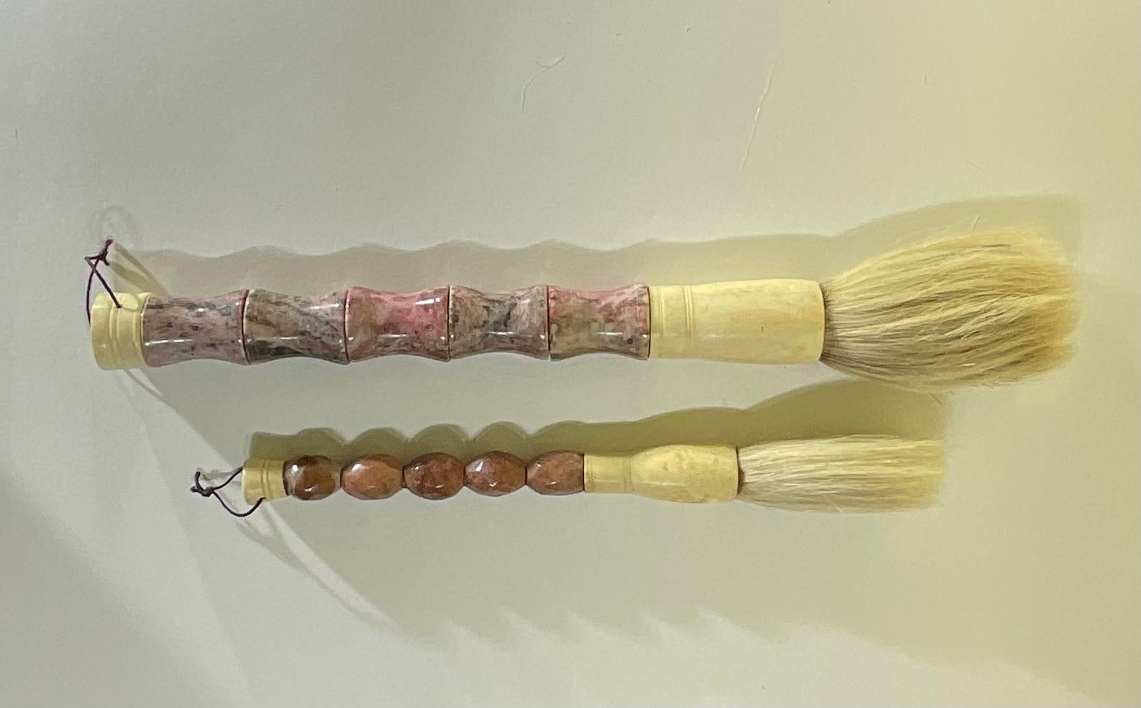 Pair Of calligraphy Brushes  For Sale 1