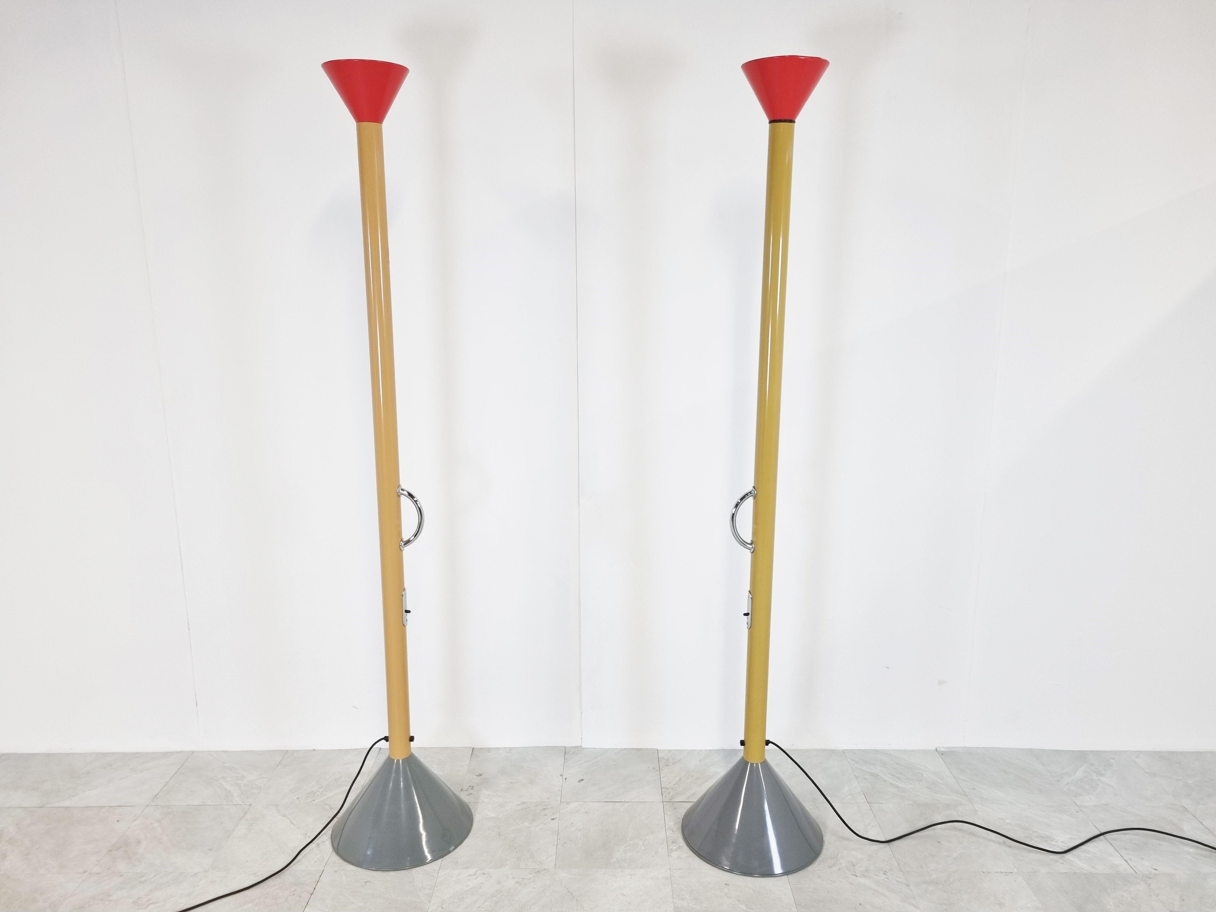 Pair of Callimaco Floor Lamp by Ettore Sottsass for Artemide, 1990s 8