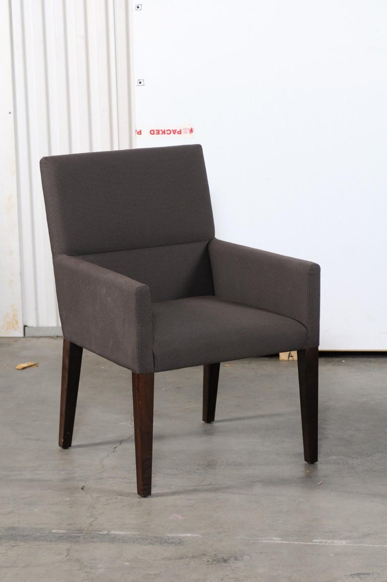 Pair of Calvin Klein Home Contemporary Upholstered Armchairs For Sale at  1stDibs