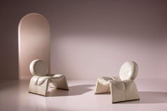 Pair of Calypso armchairs by Vittorio Introini for Saporiti Italia, Italy, 1970s