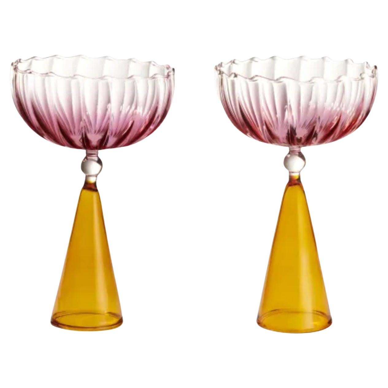 Vintage French Crystal Champagne Glasses at 1stDibs