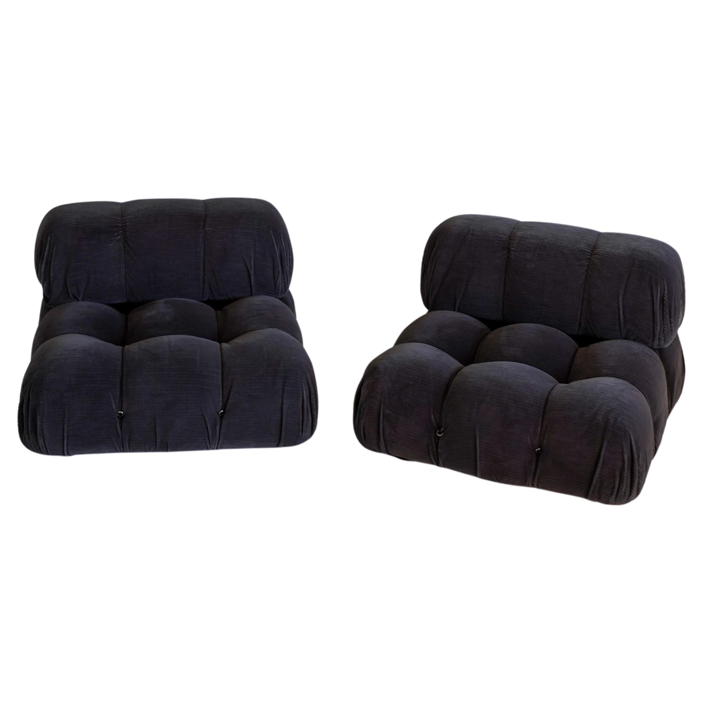 Pair of Camaleonda Lounge Chairs/Sofa by Mario Bellini for B&B Italia, Signed