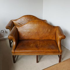 Pair of Camel Backed Georgian Style Sofa's Circa 1920