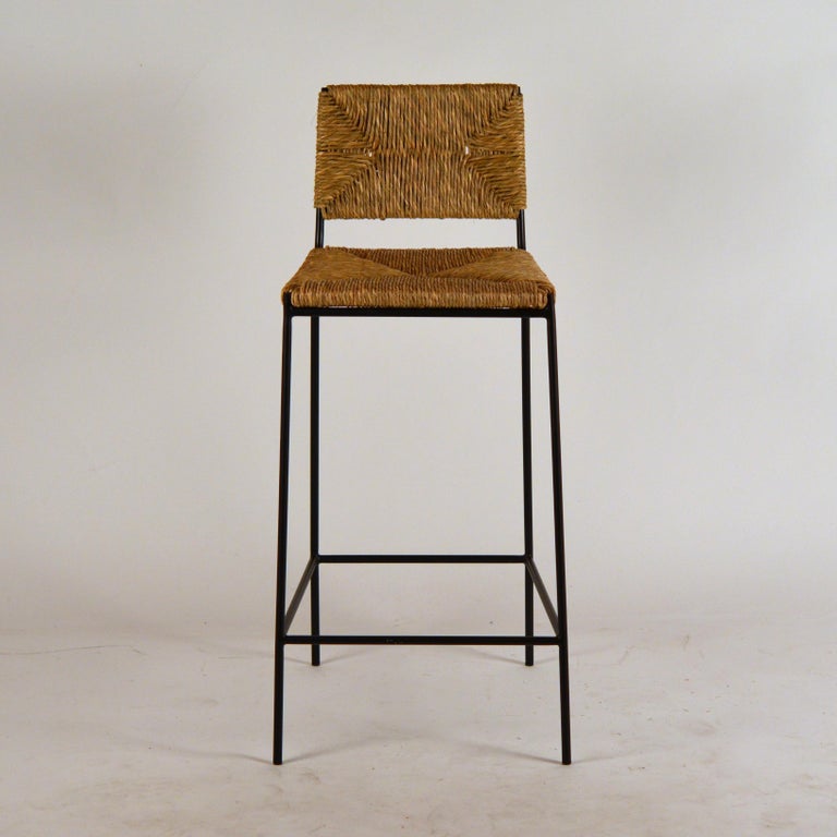 Pair of 'Campagne' Counter Height Stools by Design Frères For Sale at ...