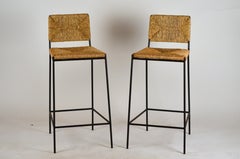 Pair of 'Campagne' Counter Height Stools by Design Frères