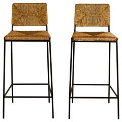 Pair of 'Campagne' Counter Height Stools by Design Frères