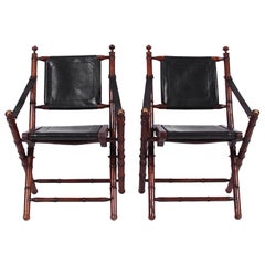 Pair of Campaign Chairs