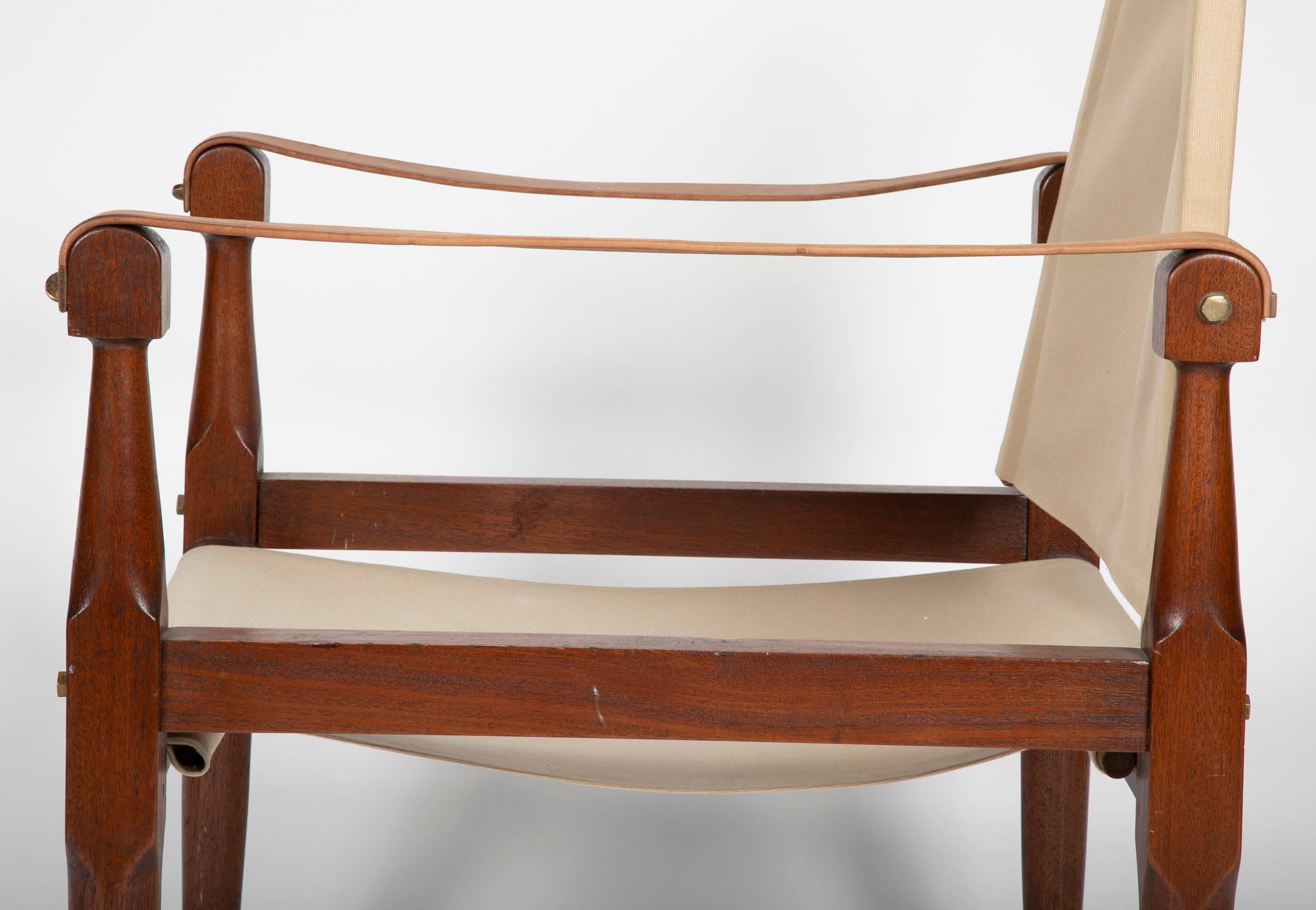 Pair of Campaign Chairs in the Manner of Karre Klint 5