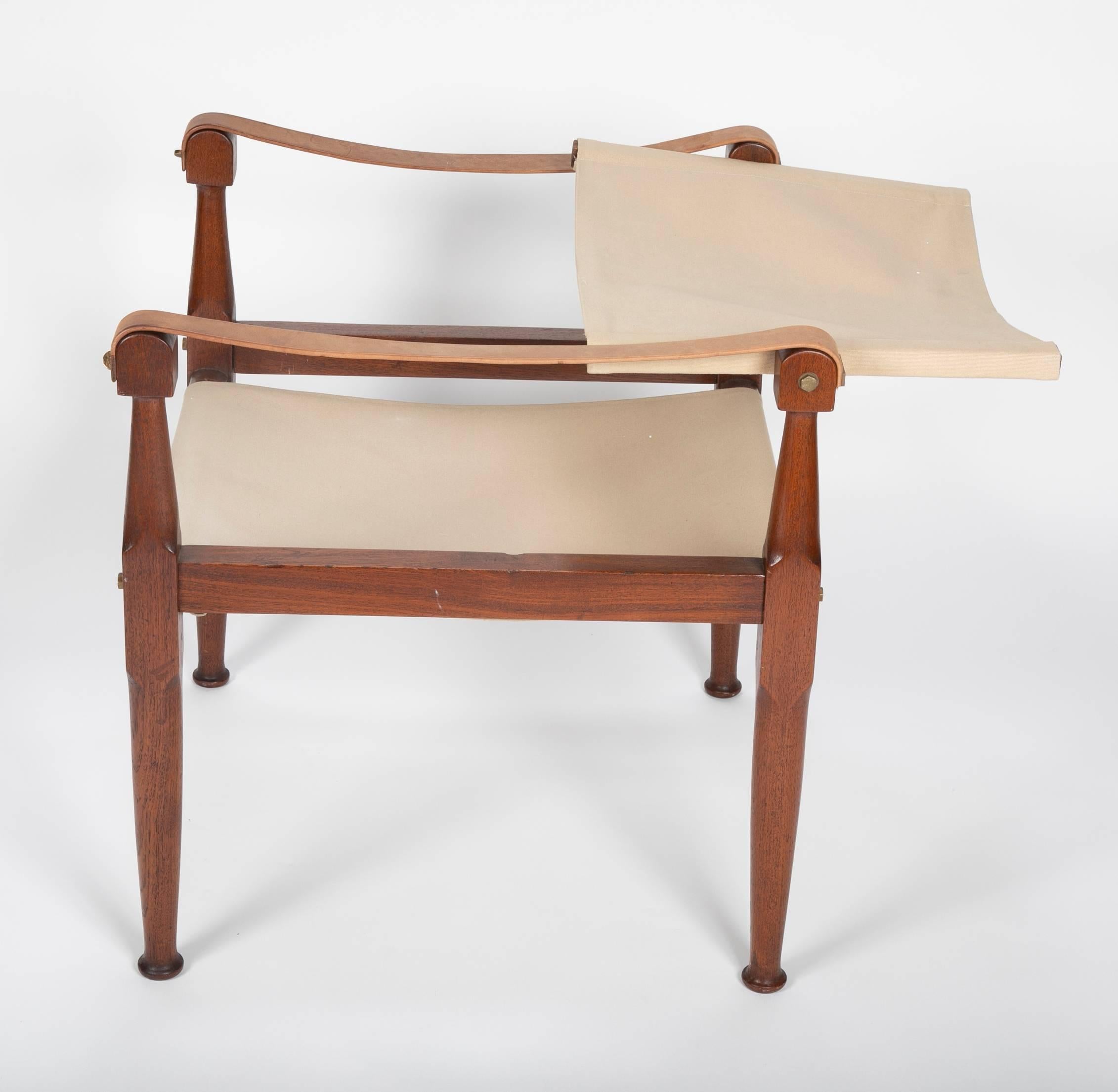 Pair of Campaign Chairs in the Manner of Karre Klint 7